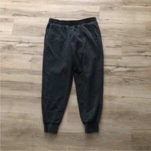 Puma Dark Grey Black Jogger Sweatpants Lounge Casual Athleisure